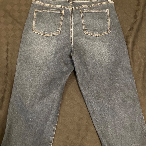 GLORIA VANDERBILT CAPRI JEANS AMANDA SKIMMER HIGH RISE SIZE 14 - Picture 8 of 9